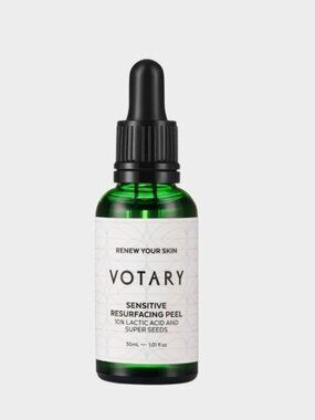 Votary Sensitive Resurfacing Peel 30 ml 10% Lactic Acid Super Seeds Retail $95